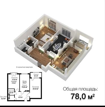 Продажа квартир: 2 комнаты, 77 м², Элитка, 9 этаж — 9