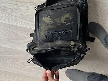 Рюкзактар: Тактический рюкзак с системой MOLLE, камуфляж (чёрный/мультикам) — 7