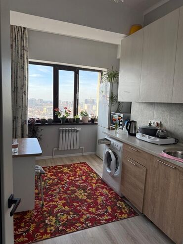 сдаю квартиру мкр кок жар: 1 комната, 32 м², Элитка, 12 этаж, Евроремонт