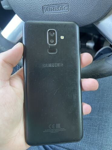 samsung e600: Samsung Galaxy J8, 64 GB, rəng - Qara, Sensor, Barmaq izi, Face ID