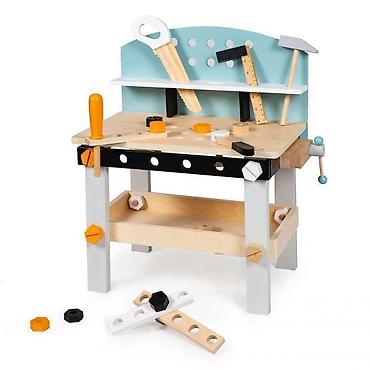 kožne helanke: Drvena radionica sa alatima, 38 elemenata – ECO TOYS Šifra proizvoda — 2