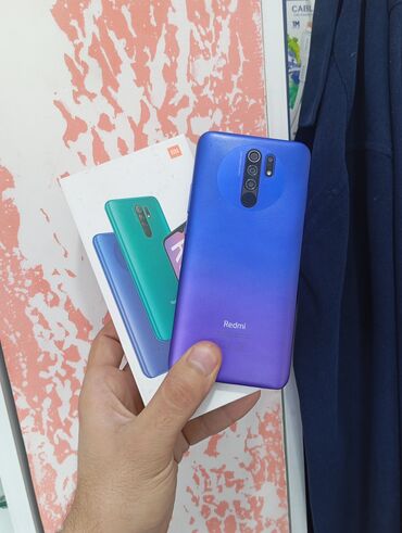 Xiaomi: Xiaomi Redmi 9, 64 GB, rəng - Boz, 
 Düyməli, Barmaq izi, İki sim kartlı