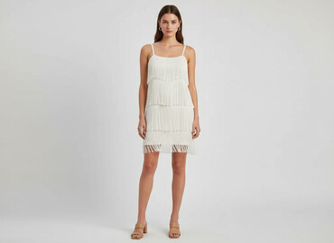 biala sukienka h m: H&M, Women`s dress, size S