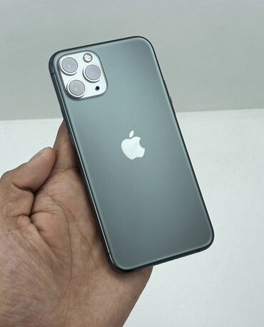 Apple iPhone: IPhone 11 Pro, Б/у, 64 ГБ, Зеленый, Зарядное устройство, Чехол, 75 %