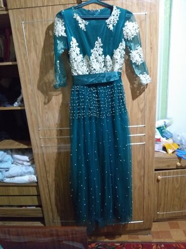 длинные платья: Вечернее платье, Длинная модель, 2XL (EU 44)