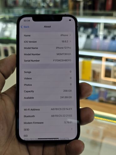 мобильные телефоны айфоны: IPhone 12 Pro, Колдонулган, 256 ГБ, Кара, Каптама, Бөлүп төлөө менен, 91 %