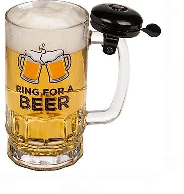 Čaše: Kriger krigla za pivo sa zvonom – 0,5 l - Staklena krigla zapremine — 4