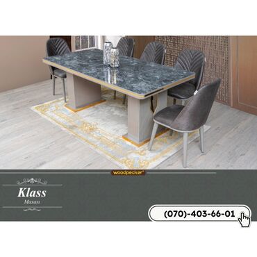 Masa və oturacaq dəstləri: Qonaq masası, Yeni, Açılmayan, Kvadrat masa