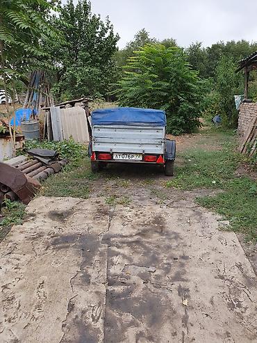Легковой одноосный прицеп для автомобиля. - Металлический кузов с