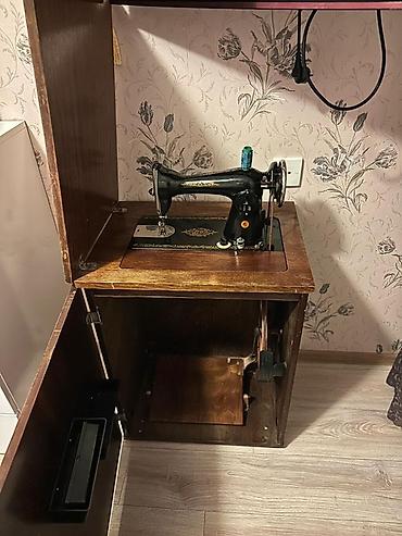 tikis isi: Tikiş maşını – dolab tipli, pedallı model - Klassik mexaniki tikiş — 2