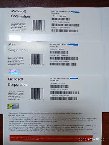 i7 processor: Məhsul: Microsoft Windows 11 Pro 64-bit ENG (International), 1PK — 1