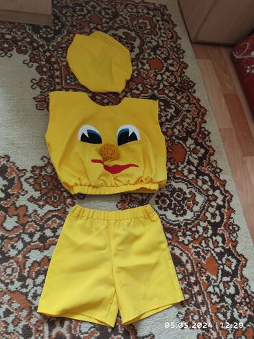 балдар кийими: Карнавальный костюм колобка. На ребенка 5-6 лет. Шортики, майка и