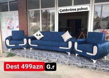 Sifarişlə divanlar: Künc divan, Qonaq otağı üçün, Parça, Bazalı, Açılan — 19