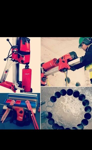 drel satilir: Hilti markalı beton kəsmə və deşmə avadanlığı müxtəlif tikinti