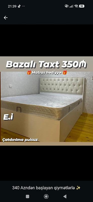 Bazalı taxt – yuxarı hissəsi qaldırılan geniş saxlama bölməsi ilə