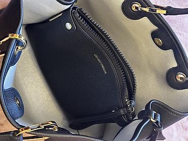 Çantalar: Emporio Armani qadın çantası (ORIGINAL) - Rəng: qara, xırda — 2