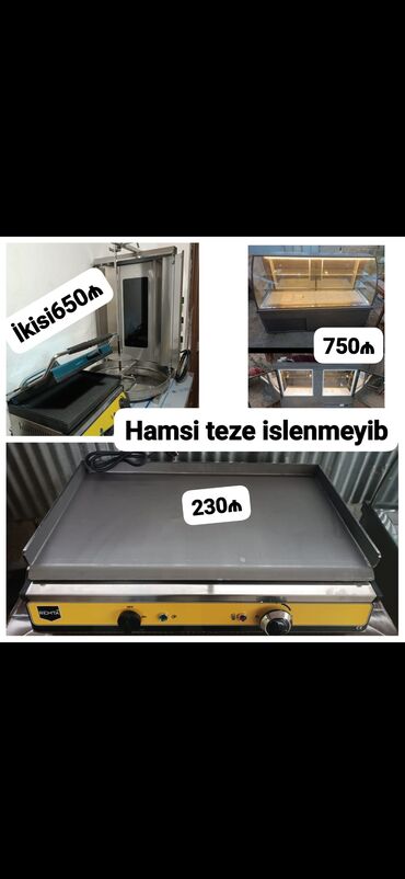 Hazır biznes: *Hər 3 model yenidir. Vitrin Soyuducu doner aparati. Toster. Sac Heç