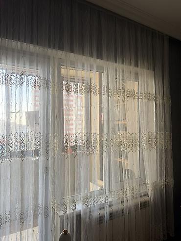 Tül pərdə dəsti - Material: yüngül, şəffaf tül (nəfəs alan, işığı