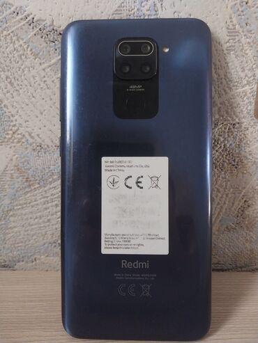 eltek soba: Redmi Note 9, 64 GB, rəng - Göy, Barmaq izi