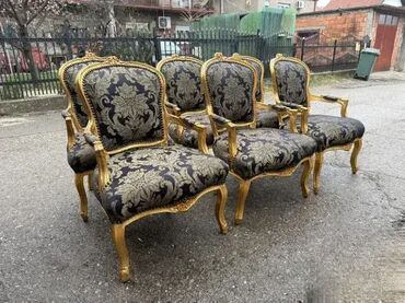 Stilske fotelje: Stilske fotelje Louis XV u pozlati Stilske fotelje u stilu Louis XV U — 11