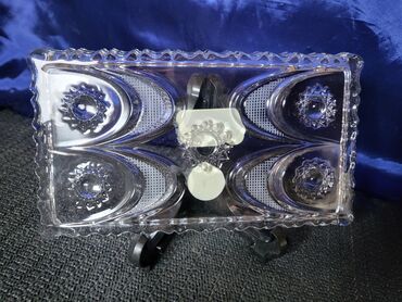 Ostalo posuđe: Krisltalni nov plato za posluzenja Walther Nemacka 80te. Nov — 8