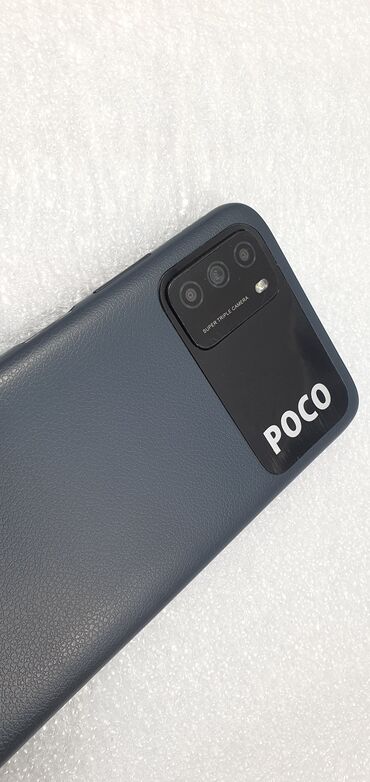корпус телефона: Poco M3, Б/у, 128 ГБ, цвет - Черный, 2 SIM