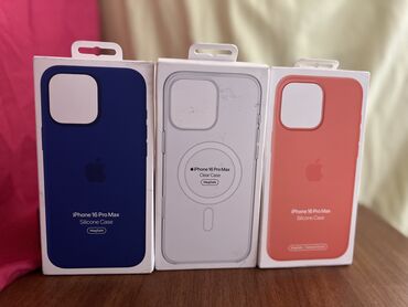 i̇pone xs max: Apple iPhone 16 Pro Max üçün Silicone və Clear Case. ORIGINAL