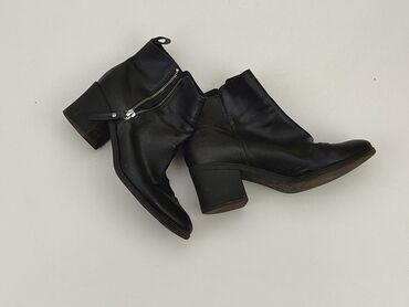 spódnice z imitacji skóry brązowa: Ankle boots for women, 39, condition - Very good
