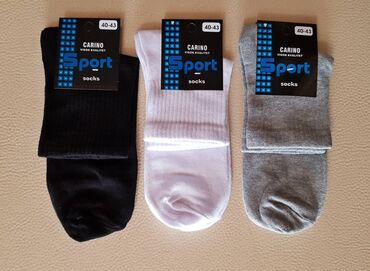 Čarape i donji veš: Čarape 40-43 i 43-46, sto posto pamuk Proizvedene u Srbiji 100% pamuk — 2