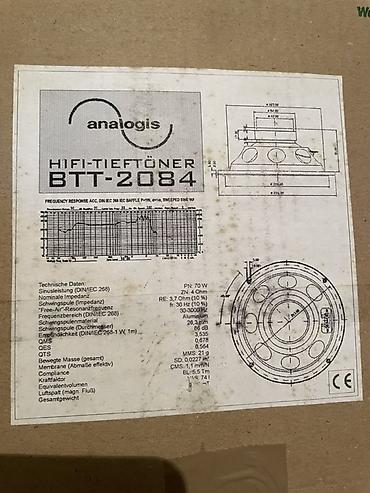 Динамики и колонки: Акустические динамики Analogis — комплект НЧ/СЧ/ВЧ Состав и модели по — 3