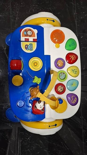 Детские ходунки: Развивающий центр Chicco Baby Steps, выполненный в сине-бело-желтой — 5