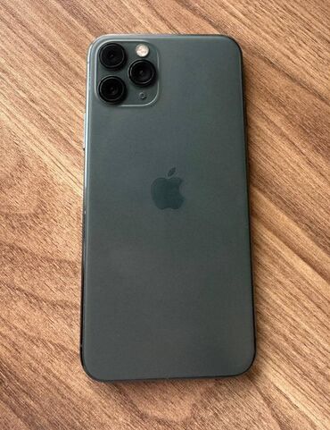 Apple iPhone: IPhone 11 Pro, 64 GB, Matte Midnight Green, Barmaq izi, Face ID