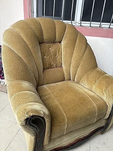 Kreslolar: İşlənmiş, Kreslo, Vеlur parça — 4