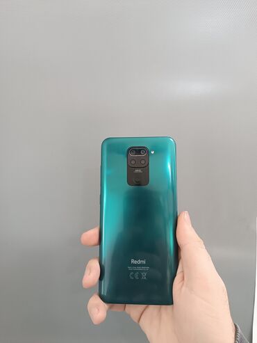 xiaomi note 11: Xiaomi Redmi Note 9, 64 GB, rəng - Yaşıl, 
 İki sim kartlı, Barmaq izi