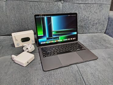 стильный ноутбук: Ноутбук, Apple, 8 ГБ ОЗУ, Apple M1, 13.3 ", Для работы, учебы, память SSD