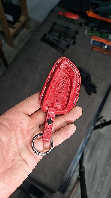 кожаный чехол: ИЗГОТАВЛИВАЮ Чехлы для ключа BMW Instagram @car_key_covers_ Ручная — 7