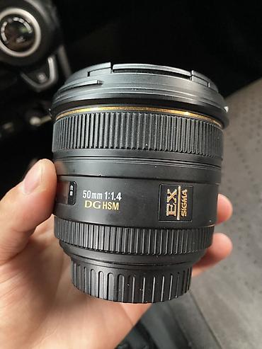 Объектив Sigma 50mm f/1.4 EX DG HSM для камер Canon (байонет EF). -