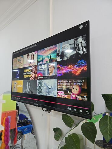 Televizorlar: Təzədir, Youtuba girir, Wifi var, internetə qoşulur. Buzovna