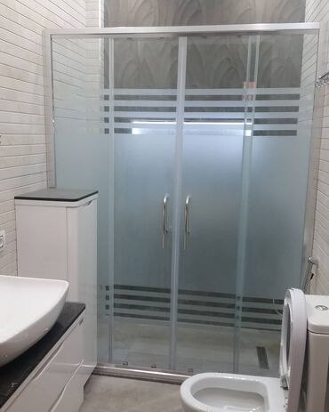 Duş kabinaları, arakəsmələr: Yeni Üstü açıq kabina, Künc üçün, Pulsuz çatdırılma — 5