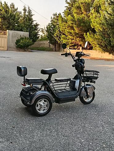 4 teker atv: Elektrik üçtəkərli skuter - Güclü elektrik mühərriki və sakit işləmə — 4