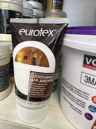 инструмент лазер: Шпатлевка для дерева Eurotex, туба. - Назначение: выравнивание