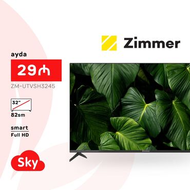 televizor alıram: Yeni Televizor Zimmer 32" FHD (1920x1080), Pulsuz çatdırılma