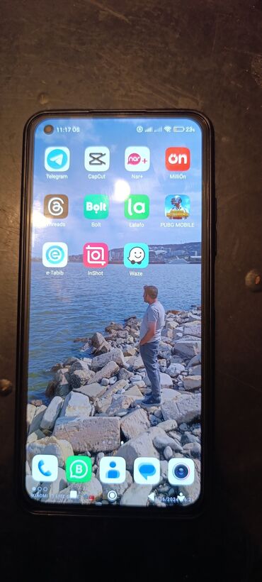 smart saatlarin temiri: Xiaomi Mi 11 Lite, 128 GB, rəng - Göy, 
 Sensor, Barmaq izi, İki sim kartlı