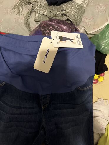 корейский одежда: Джинсы и брюки, цвет - Синий, Новый