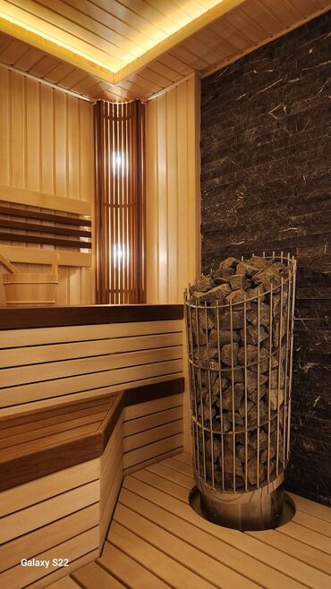 Tikinti işləri: Sauna tikintisi,sauna yığılması, sauna təmiri Sauna aksesuarlarının — 12