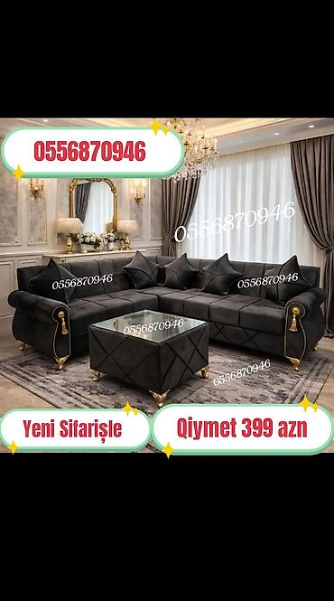 kreslo gence: Künc divan, Qonaq otağı üçün, Parça, Bazalı, Açılan, Kitab — 5