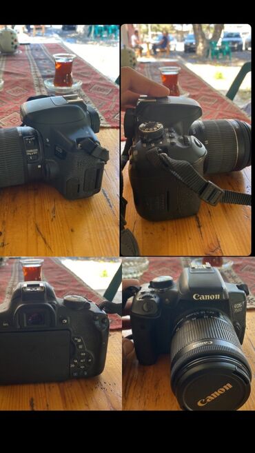 Fotokameralar: Canon Eos 750d fotoaparat təcili satılır real alıcılar narahat eləsin