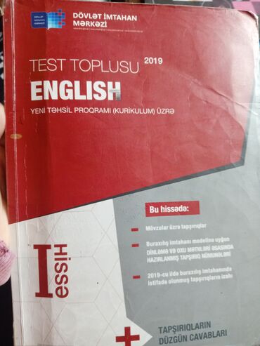 Testlər: İngilis dili Testlər 11-ci sinif, DİM, 1-ci hissə, 2019 il