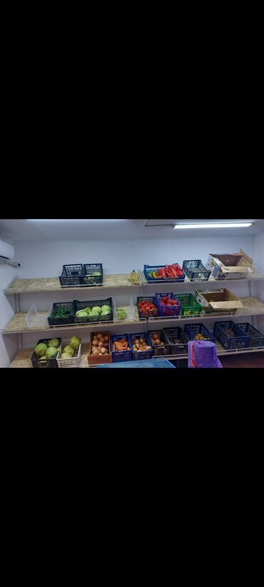 табло открыто: Витрина Для овощей и фруктов, С ящиками, 160 см* 200 см* 50 см, Новый