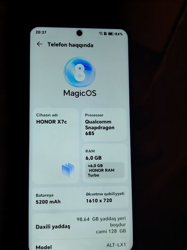 Honor: Honor X7c, rəng - Qara — 11